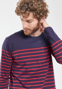 Armor lux MARINIÈRE ORIGINAL T-SHIRT - Langærmet T-shirt - navire/braise