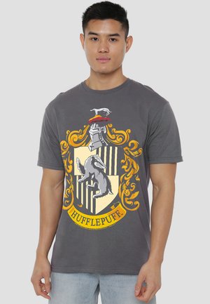Cotton Soul, HARRY POTTER HUFFLEPUFF CREST - T-Shirt print - anthracite