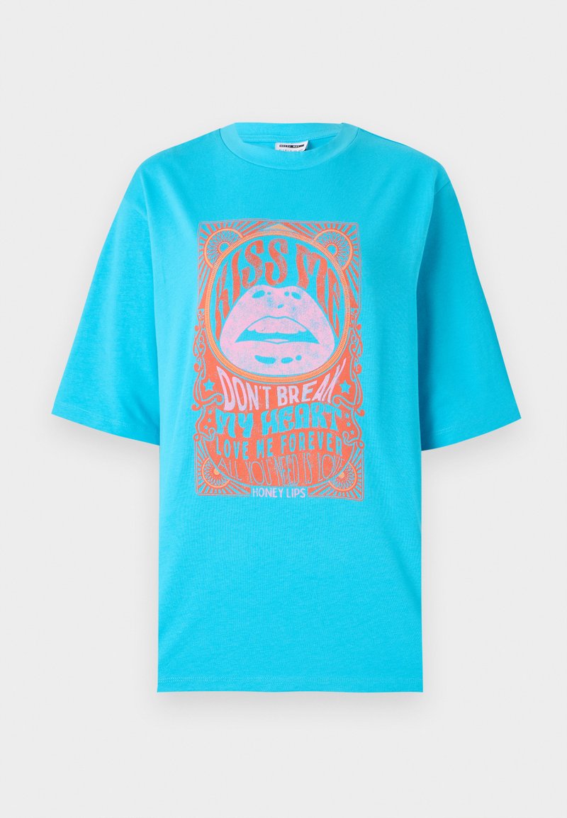 Noisy May T-shirt print blauw