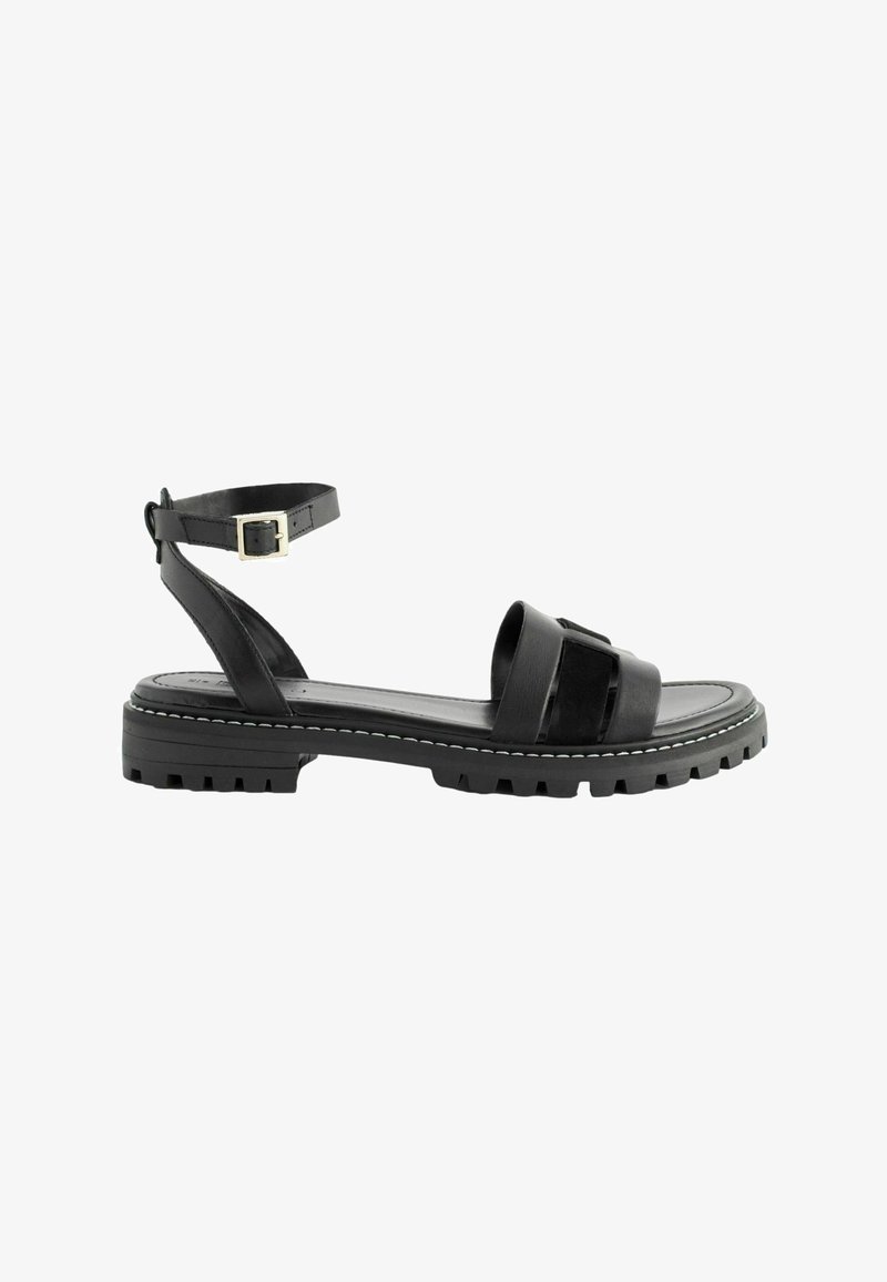 Next FOREVER COMFORT CLEATED REGULAR WIDE FIT - Riemensandalette - black