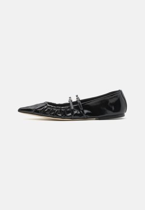 MSGM Ankle strap ballet pumps - black