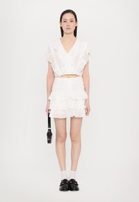 sandro HAUT FOLIE AVEC NEW BOUTONS BRIDAL - Blúz - blanc