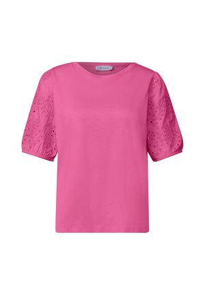 Street One Studio, T-SHIRT MIT EMBROIDERY ÄRMELN - T-shirt imprimé - simply pink