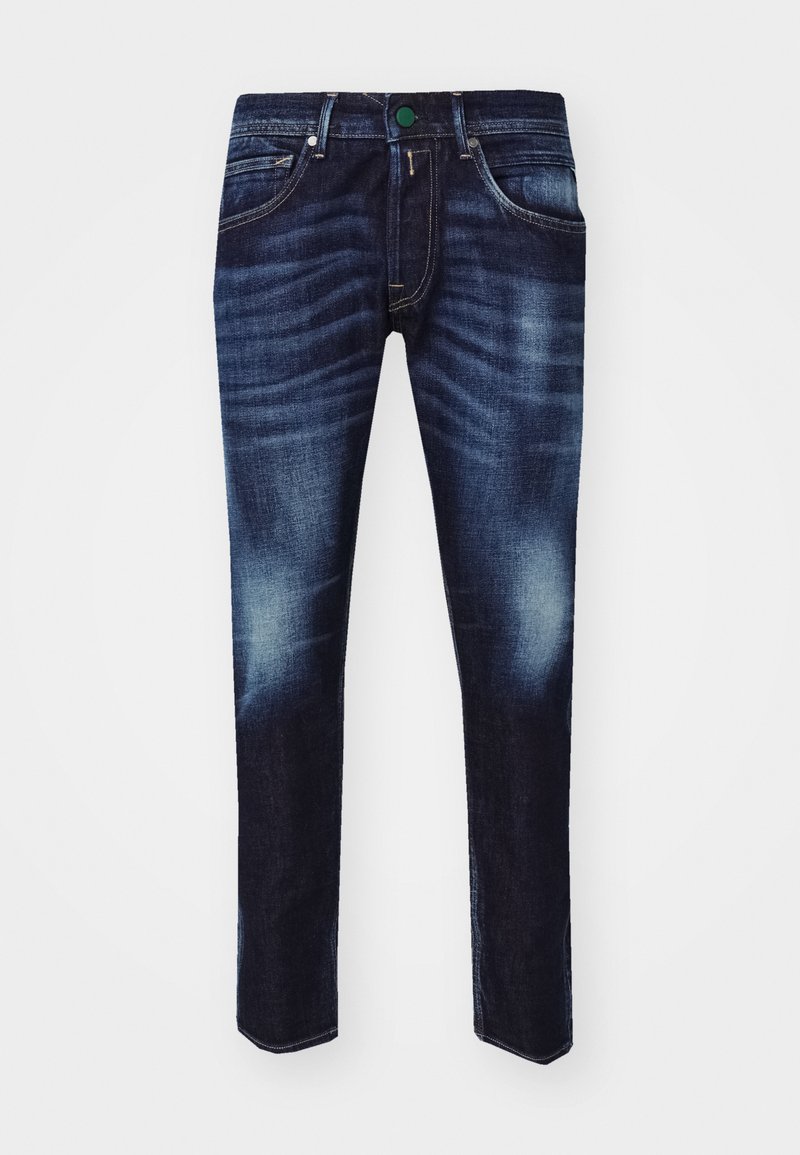 Replay WILLBI PANTS - Straight leg jeans - dark blue/dark-blue denim ...