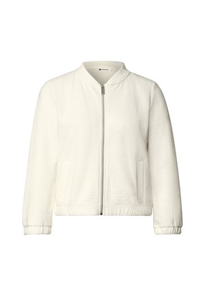 Street One, 3/4-ARM JACKE MIT ZIPPER UND STRUKTUR - Blouson Bomber - off white