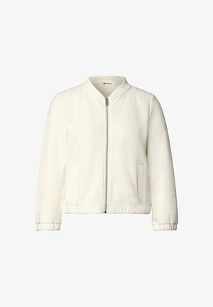 Street One, 3/4-ARM JACKE MIT ZIPPER UND STRUKTUR - Blouson Bomber - off white
