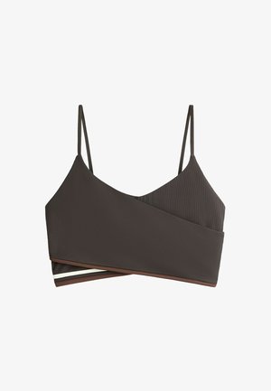 OYSHO, CROSSOVER SPORTS BRA WITH MEDIUM SUPPORT - Brassières de sport à maintien normal - dark grey