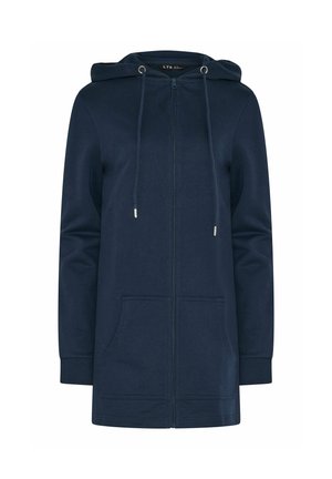 Long Tall Sally, LONGLINE HOODIE - Sweat zippé - navy
