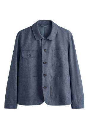 Next, REGULAR FIT - TEXTURED CHORE JACKET  . - Leichte Jacke - indigo blue