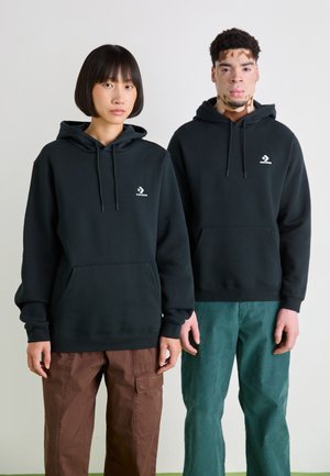 Converse EMBROIDERED STAR CHEVRON BRUSHED BACK HOODIE UNISEX - Hoodie - black