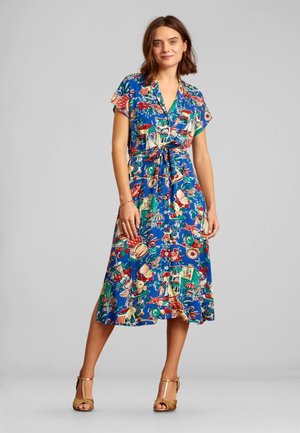 IRENE BAHIA - Abito a camicia - dutch blue