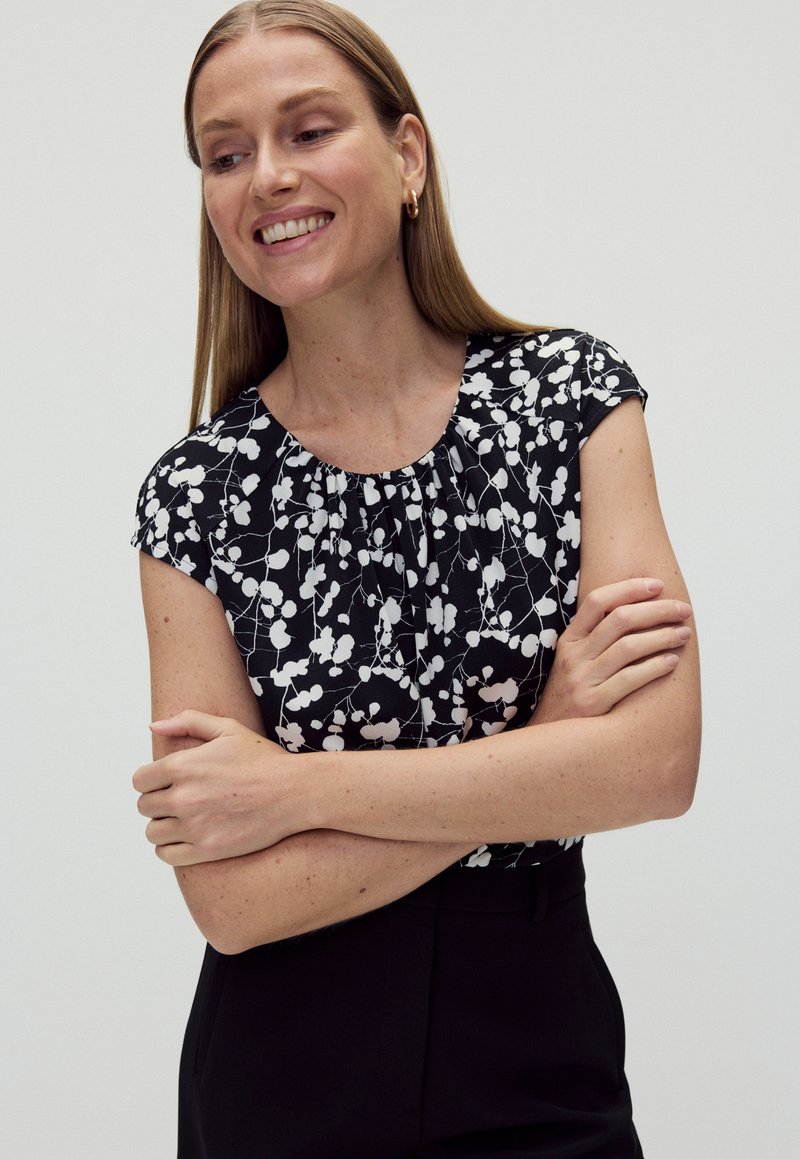 STOCKH LM ANAIS FLOWER PRINTED BLOUSE - Printtipaita - small leaves