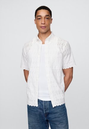 GAP X DOEN EYELET SHIRT UNISEX - Blúzka so zapínaním na gombíky - new off white