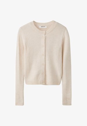 Stradivarius, BUTTON-UP KNIT CARDIGAN - Gilet - beige