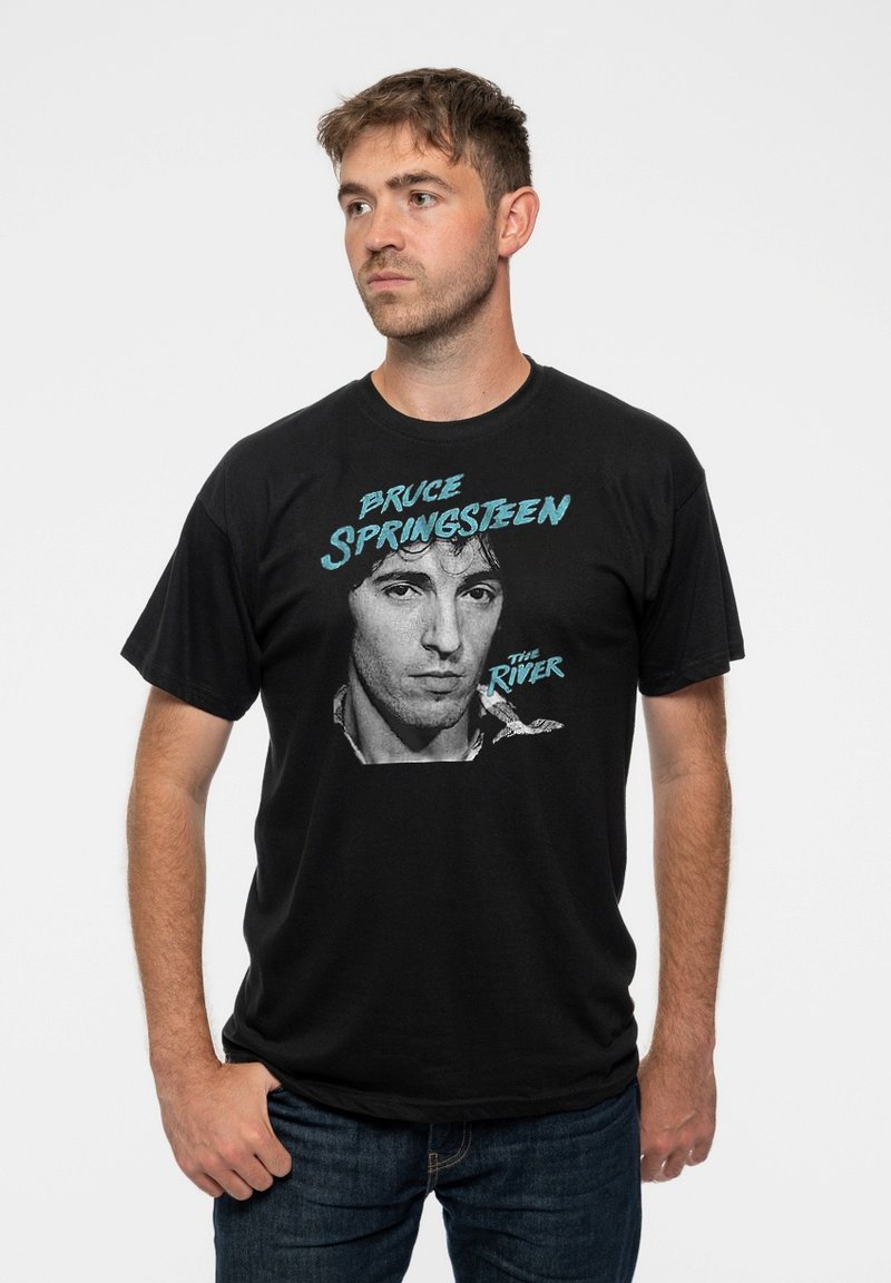 Paradiso Clothing BRUCE SPRINGSTEEN RIVER UNISEX - Print T-shirt - black