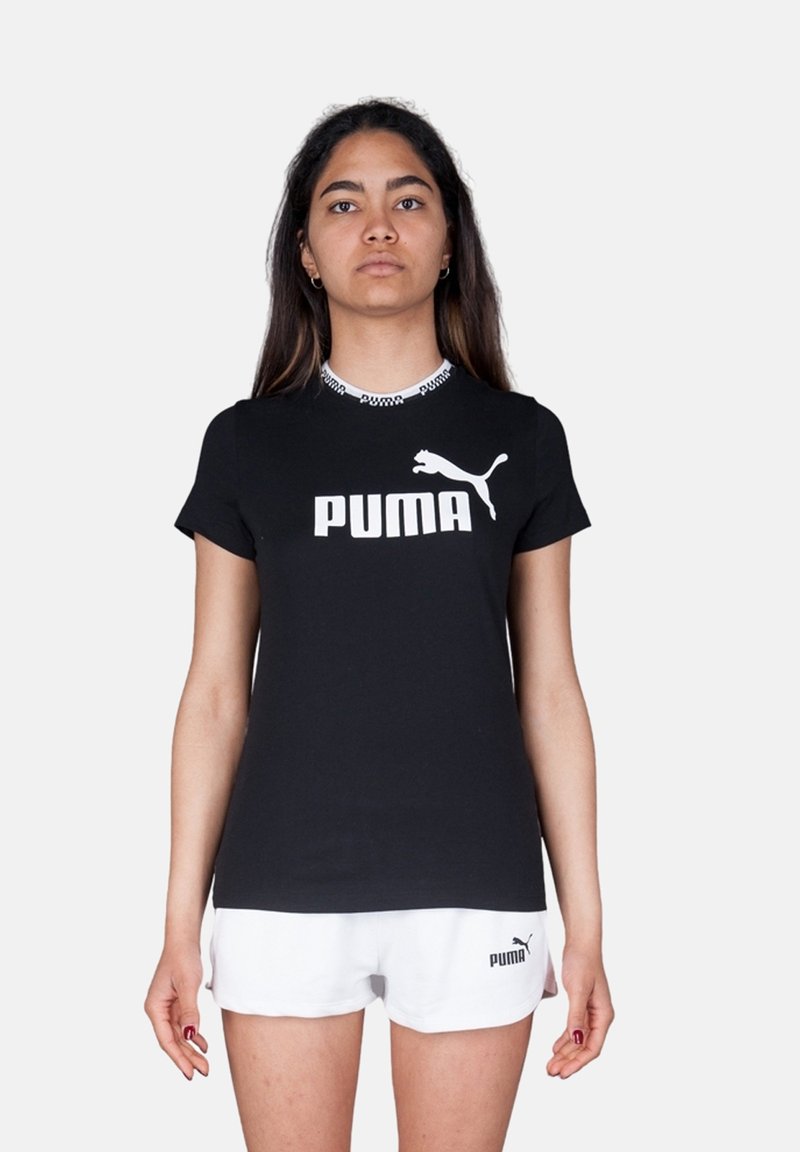 Puma AMPLIFIED - Triko s potiskem - nero