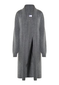 usha LONG VANNE - Vest - dunkelgrau melange