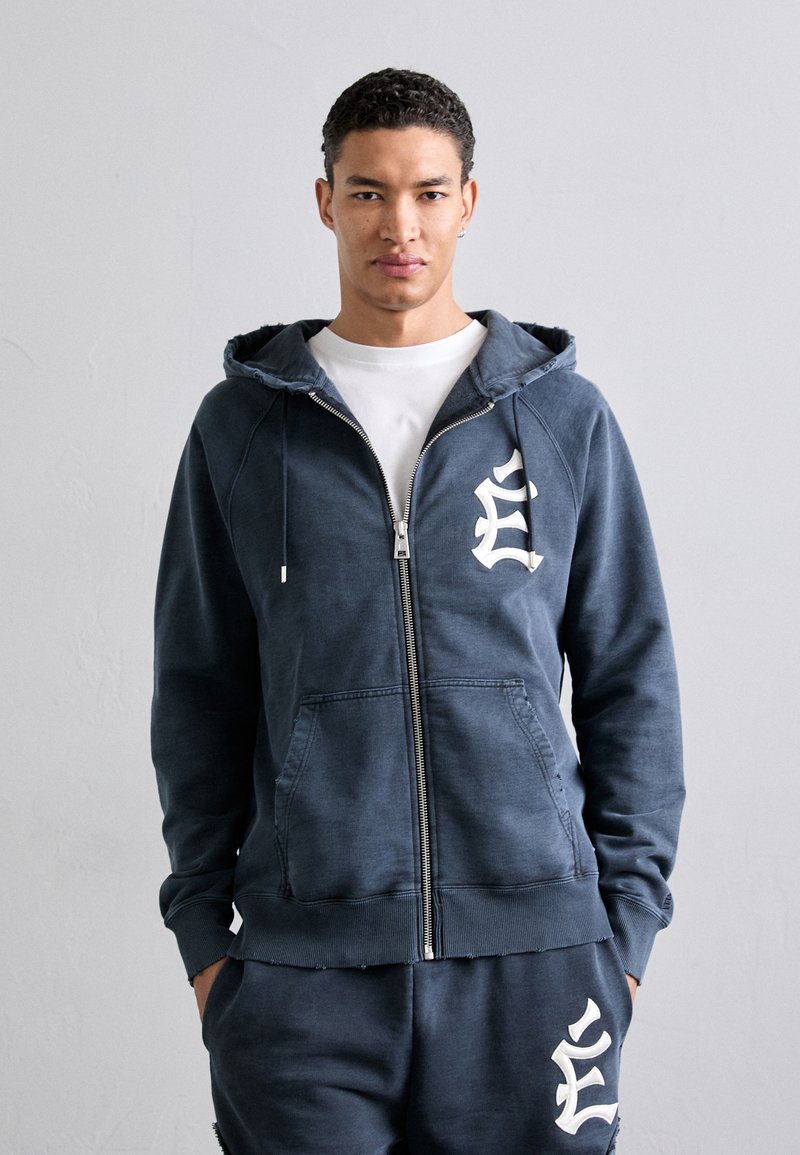 Études ZIPPED HOODIE BASEBALL - Zip-up sweatshirt - navy