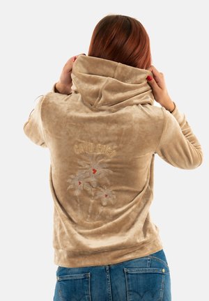 Sudadera con cremallera - beige