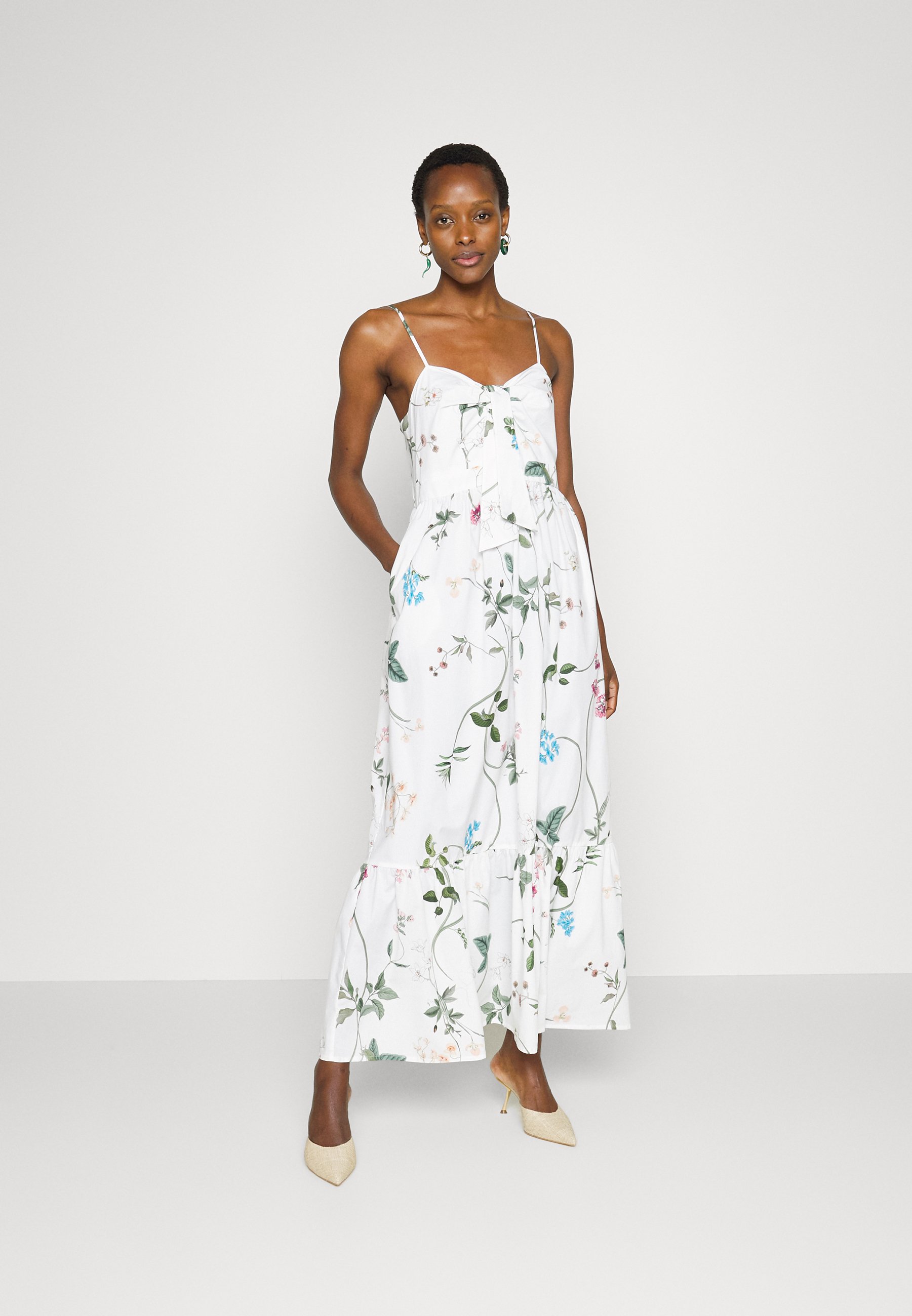 RIANI Vestido largo - white patterned/blanco - Zalando.es