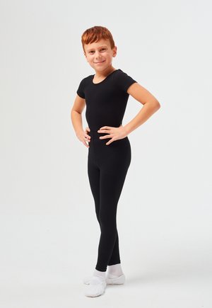 Tanzmuster KURZARM LEO - Basic T-shirt - schwarz