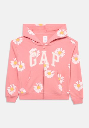 LOGO - Φούτερ με φερμουάρ - spring coral