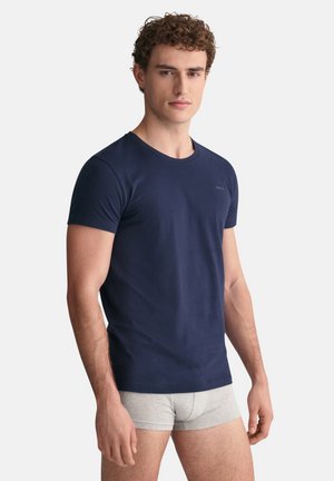 GANT 2-PACK - Pyjama top - navy / white