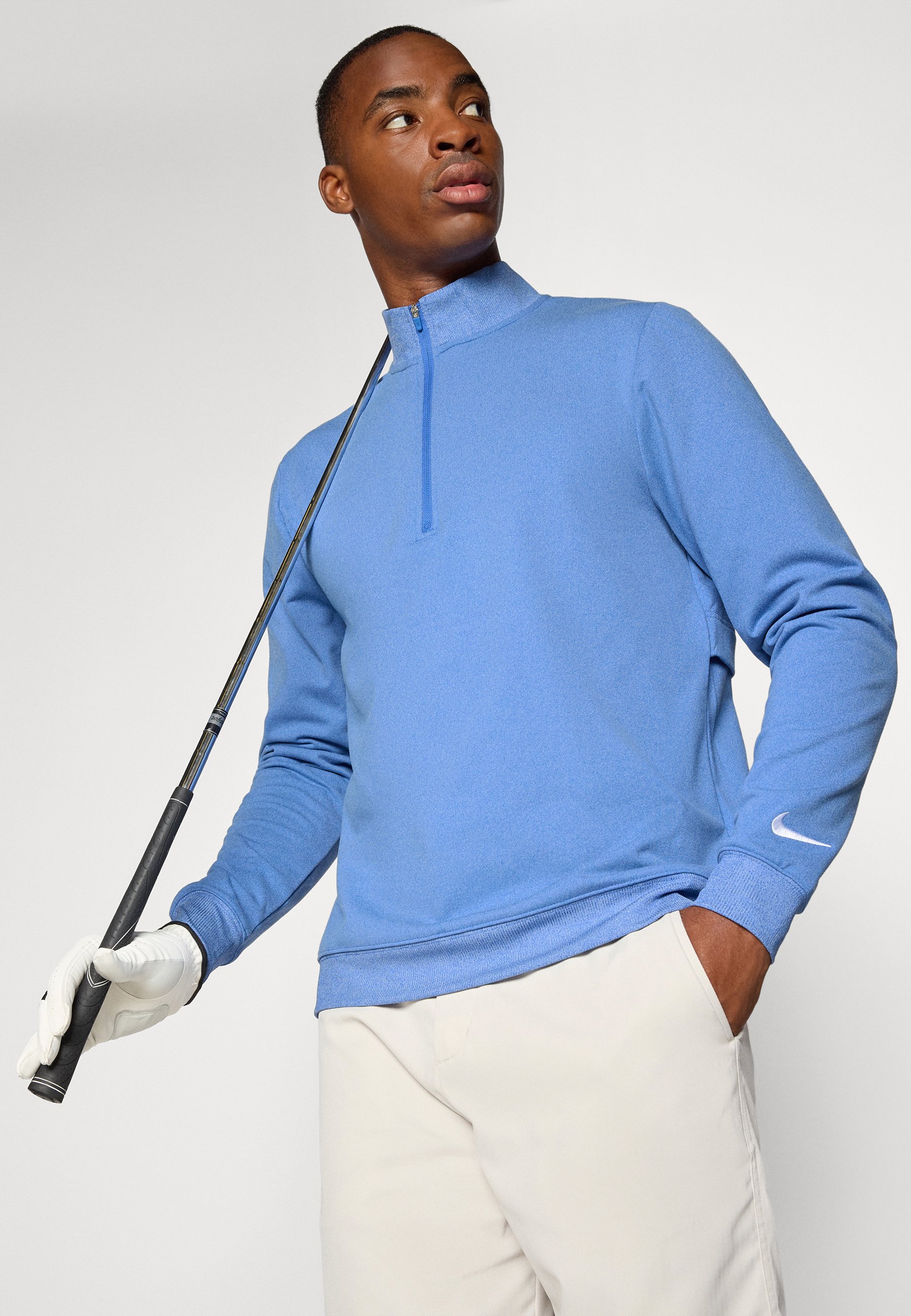 nike blue golf top