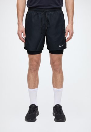 Nike Performance, MILER  - 2 в 1 шорти - black/black/reflective silv