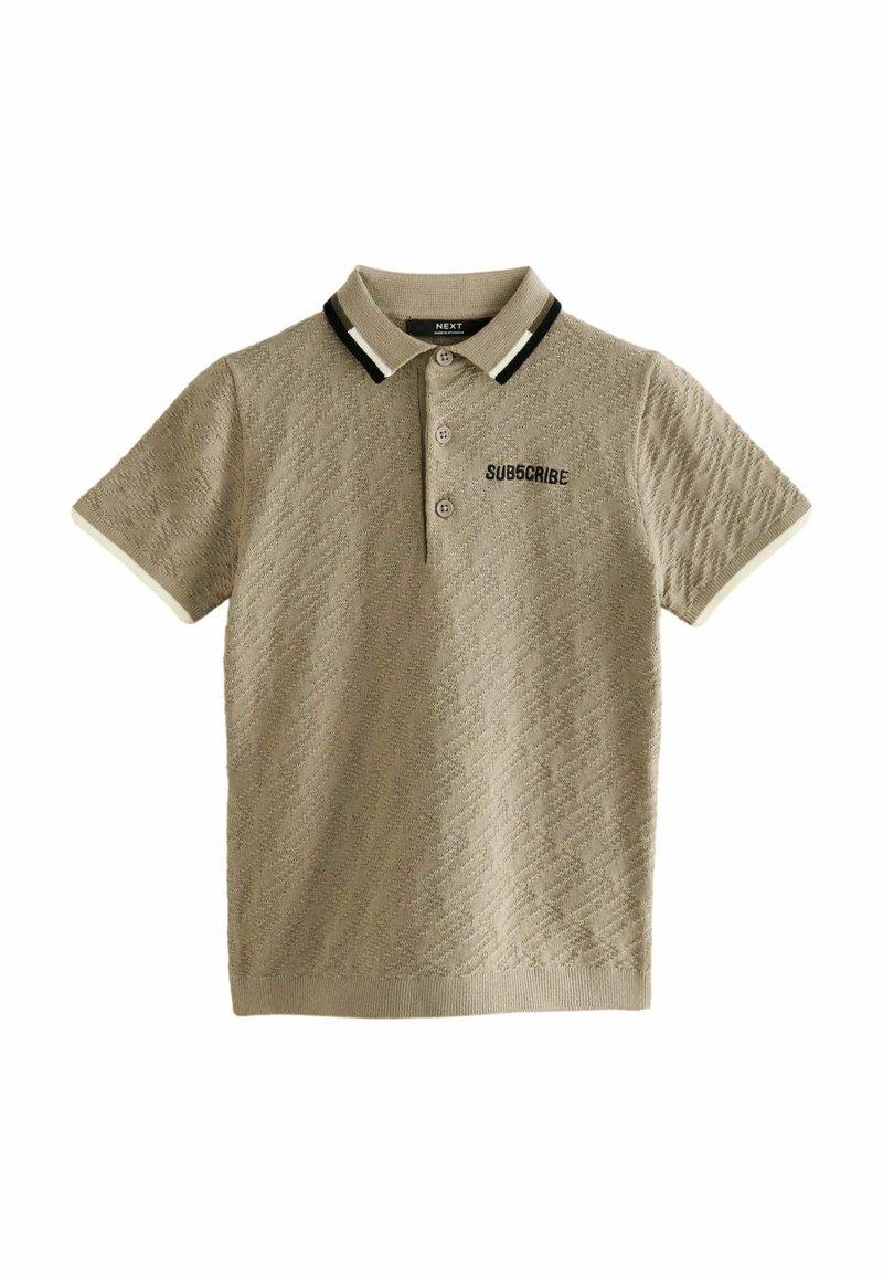 Next TEXTURED REGULAR FIT - Poloshirt - tan brown