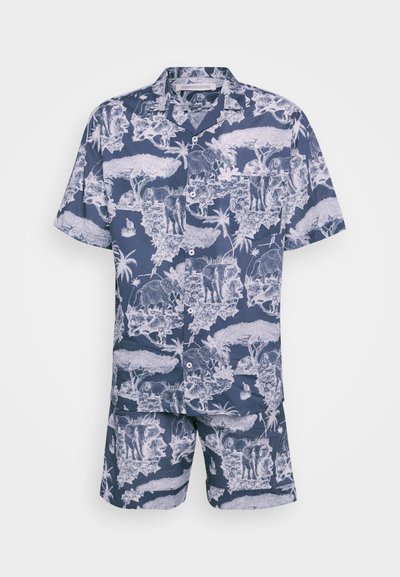 Desmond & Dempsey MENS CUBAN  - Pyjama - navy