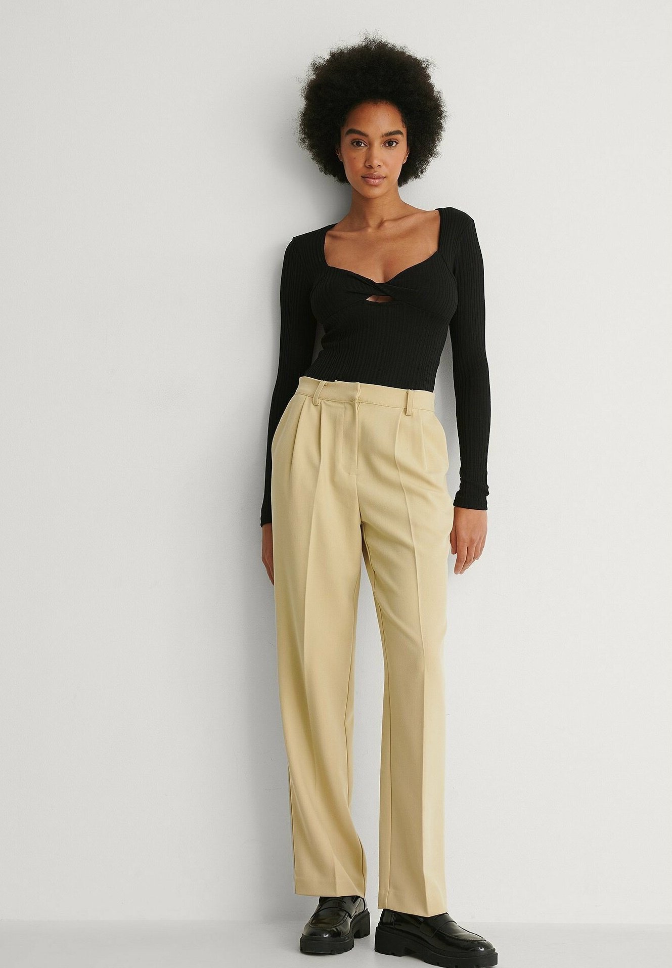 NA-KD Long sleeved top - black - Zalando.de