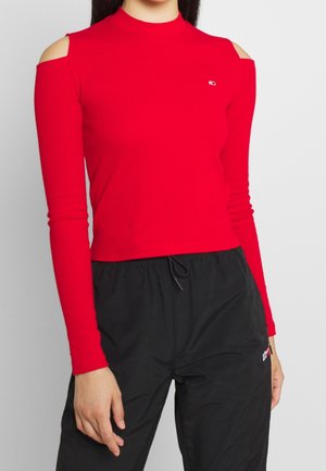 Langærmet T-shirt - red