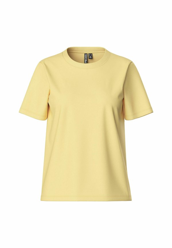 PCRIA SOLID TEE - Basic T-shirt - pale banana2