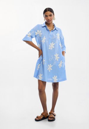 Vestido camisero - sky blue