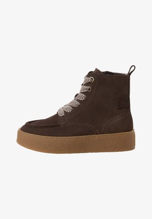 Tamaris, STIEFELETTE - Stivaletti con plateau - mocca