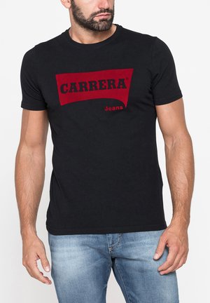 Carrera Jeans, LOGO CREW NECK TEE - T-shirt con stampa - black