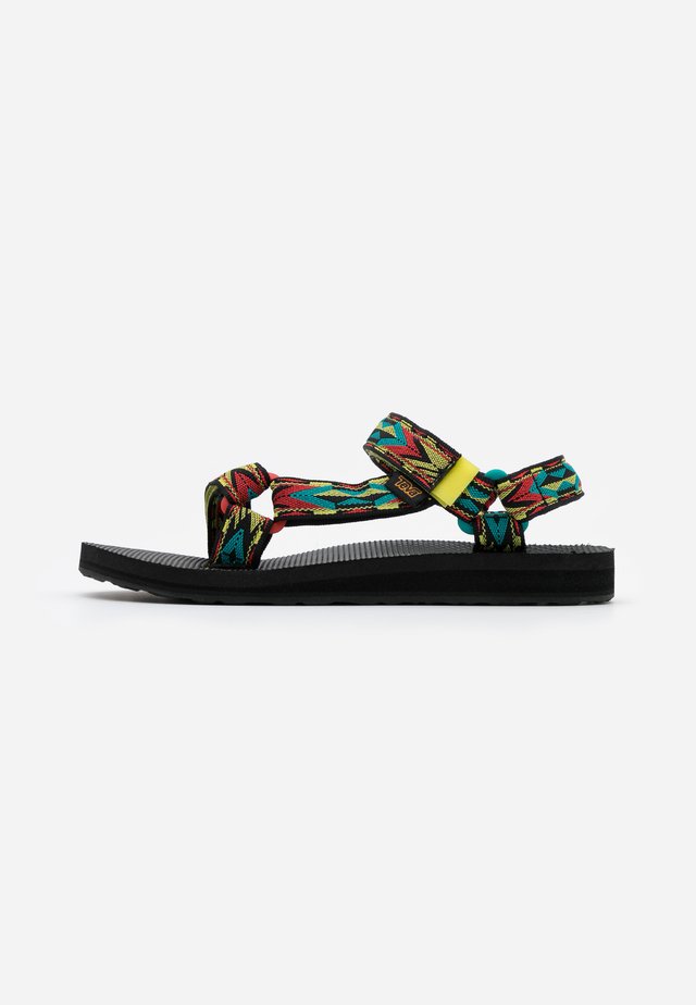 ORIGINAL UNIVERSAL WOMENS - Sandalias de senderismo - yellow/red/green