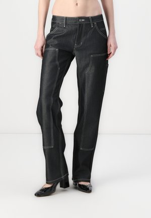 GO ZIP CARPENTER PAN - Jeans relaxed fit - go metallic grey