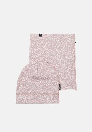 BEANIE SET UNISEX - Sjaal - strawberry cream
