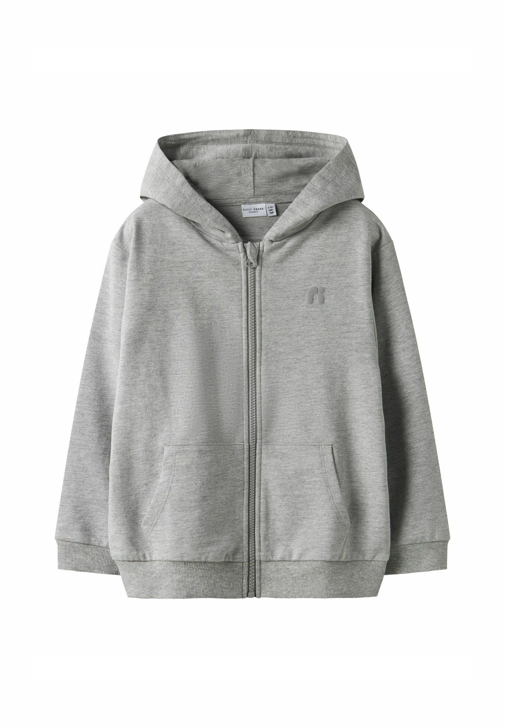 Name it Zip-up sweatshirt grey melange/grey Zalando