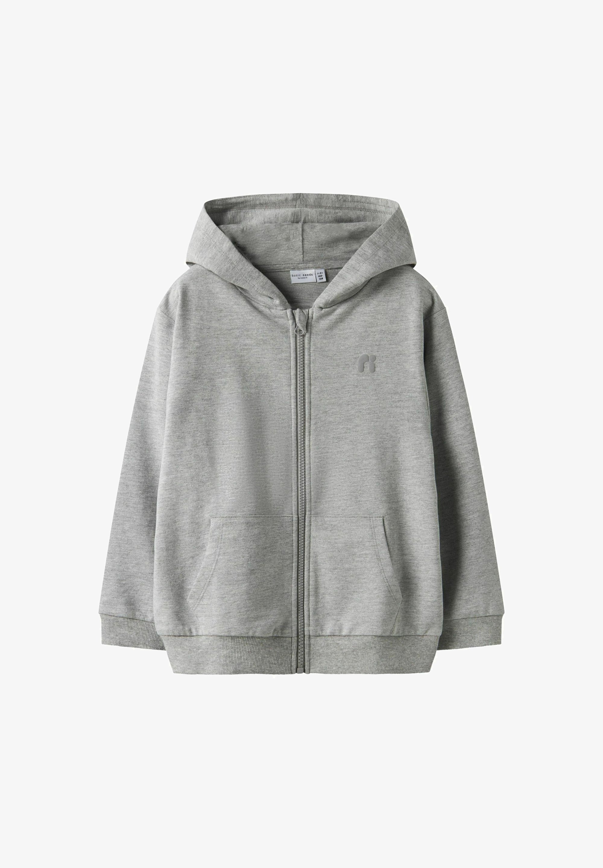 Name it Zip-up sweatshirt grey melange/grey Zalando