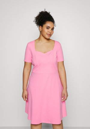 Pieces Curve PCANG DRESS - Trikoomekko - sachet pink