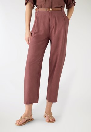 TINTA UNITA - Pantaloni - mogano