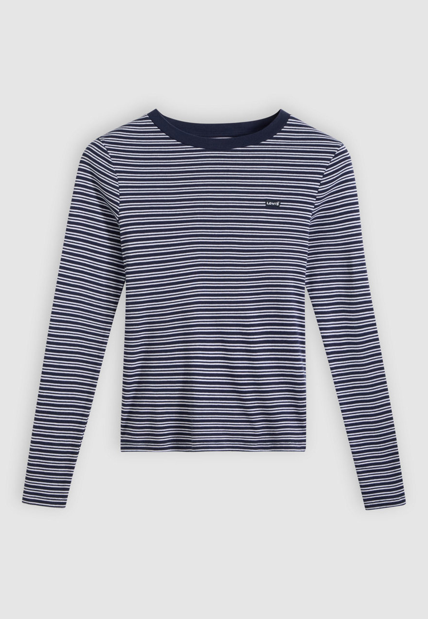 Levi's® ESSENTIAL TEE - Top s dlouhým rukávem - mila stripe peacoat