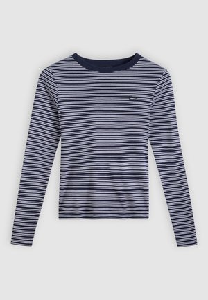 Levi's® ESSENTIAL TEE - Majica z dolgimi rokavi - mila stripe peacoat