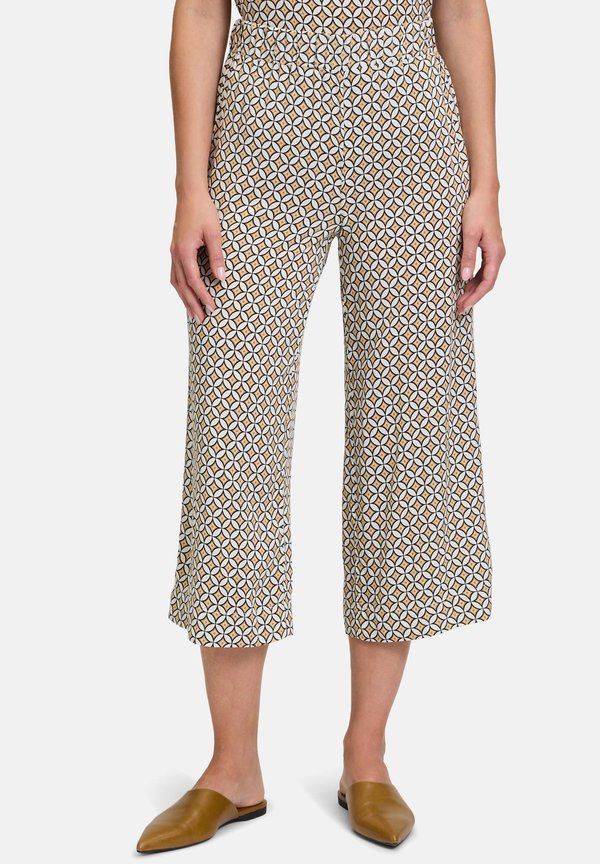 CULOTTE MIT GUMMIZUG - Stoffhose - cream beige