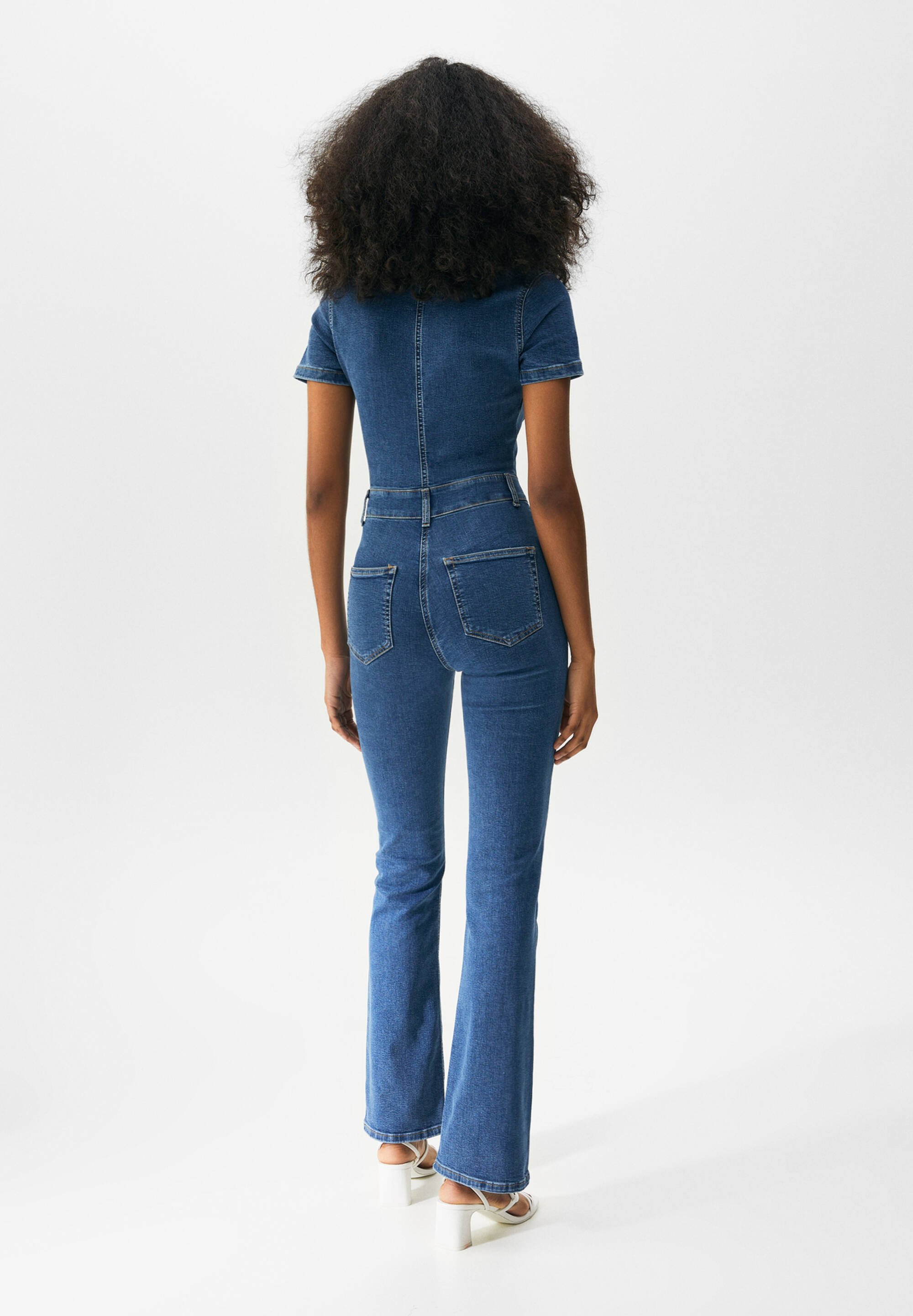 PULL\u0026BEAR Tuta jumpsuit - blue denim/blu denim - Zalando.it