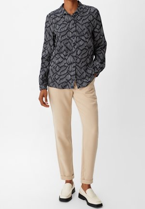 Button-down blouse - black