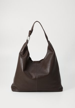 Zign by Zalando LEATHER - Bevásárlótáska - chocolate brown